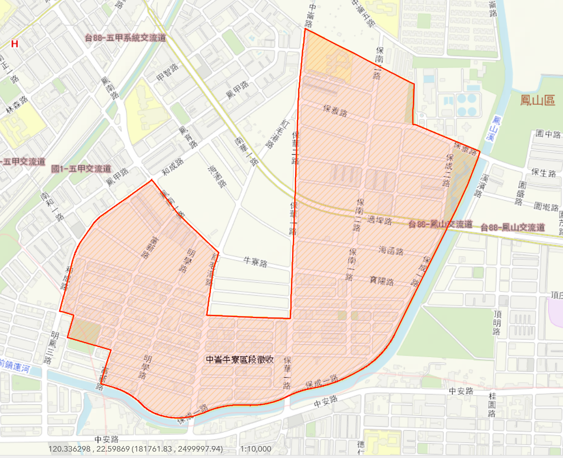 Column005_中崙牛寮區段徵收位置圖